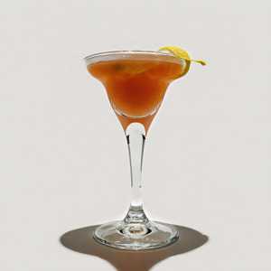 An Instagram of the Barnum (Was Right) Cocktail cocktail submitted by n0tquitethere that contains London Dry Gin, Apricot Brandy, Angostura Bitters, Lemon and Lemon