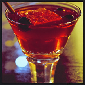 An image of the Hanky Panky cocktail submitted by n0tquitethere that contains London Dry Gin, Sweet Vermouth, Fernet Branca and Orange
