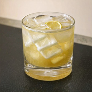 An image of the Stranger Than Paradise cocktail submitted by Toby that contains White Rum, Amaro Montenegro, Passion Fruit Syrup, Lemon and LBV Port