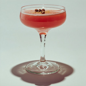 An image of the West India Couperee cocktail submitted by Toby that contains Brandy, Maraschino Liqueur, Vanilla Ice Cream, Soda Water and Nutmeg