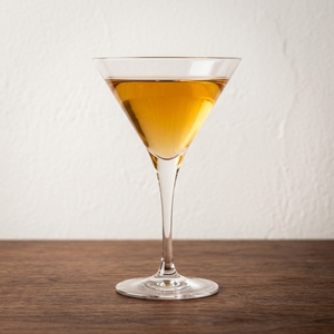 An image of the Cherry Blossom cocktail submitted by Toby that contains Brandy, Lemon, Curaçao Triple Sec, Cherry Brandy and Cherries