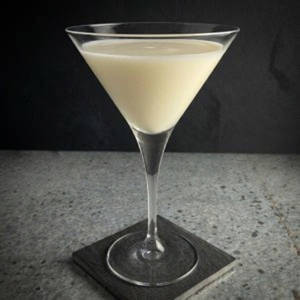 An image of the Coco Berry cocktail submitted by Toby that contains White Rum, Crème de Cacao Blanc, Crème de Framboise and Raspberries