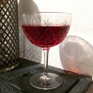 An image of the Craigavon cocktail submitted by Toby that contains Cognac, Dubonnet Rouge, Curaçao Triple Sec and Lemon