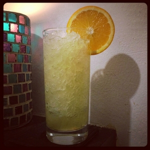 An image of the Creamy Screwdriver cocktail submitted by Toby that contains Plain Vodka, Orange, Egg, Simple Syrup and Orange