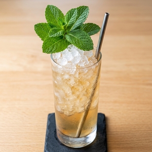 An image of the Dale's Julep cocktail submitted by Toby that contains Bourbon, Crème de Pêche, Peach and Mint