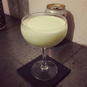 An image of the Dusty Rose cocktail submitted by Toby that contains Cream, Cherry Brandy and Crème de Cacao Blanc