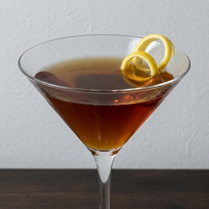 An image of the Eider Duck cocktail submitted by Toby that contains Lemon, Cognac, Kirschwasser and Grand Marnier