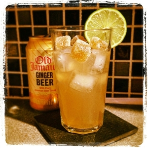 An image of the El Burro cocktail submitted by Toby that contains Reposado Tequila, Ginger Beer, Lime, Pineapple Juice, Simple Syrup, Absinthe, Lime and Crystallised Ginger