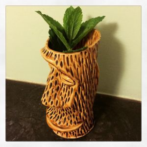 An Instagram of the Fog Cutter cocktail submitted by n0tquitethere that contains Lemon, Gold Rum, Cognac, Orange, London Dry Gin, Orgeat Syrup, Cream Sherry and Mint