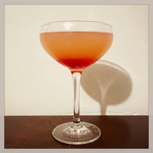 An image of the Jets to Brazil cocktail submitted by Toby that contains Pineapple Rum, Lime, Demerara Syrup, Turin Bitters and Aperol