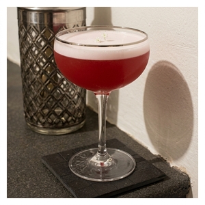 An image of the KO cocktail submitted by Toby that contains Dry Vermouth, Gold Rum and London Dry Gin