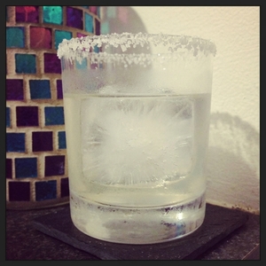 An image of the Little Valiant cocktail submitted by Toby that contains Suze, Cocchi Americano, Lemon, Orange Bitters and Salt