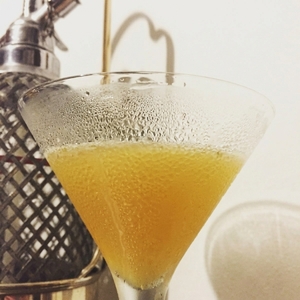 An image of the McGlashan cocktail submitted by Toby that contains Irish Whiskey, Lime, Fino Sherry and Angostura Bitters