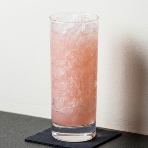 An image of the Melon Stand cocktail submitted by Toby that contains London Dry Gin, Water Melon Juice, Lemon, Aperol, Simple Syrup and Water Melon