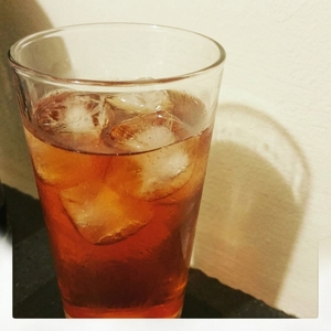 An image of the Michelada cocktail submitted by Toby that contains Lime, Tabasco, Soy Sauce, Worcestershire Sauce, Black Pepper, Maggi Seasoning Sauce and Beer