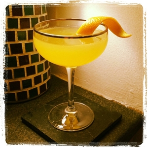 An image of the Nonesuch Scaffa cocktail submitted by Toby that contains Apple Brandy, Cream Sherry, Crème de Cacao Blanc, Fernet Branca and Orange