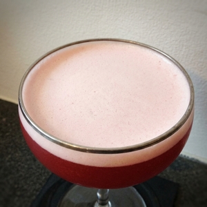 An image of the Old Pepper cocktail submitted by Toby that contains Bourbon, Hot Sauce, Lemon and Simple Syrup