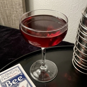 An image of the Park Avenue Cocktail cocktail submitted by Toby that contains London Dry Gin, Pineapple Juice, Sweet Vermouth and Curaçao Triple Sec