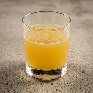 An image of the Port of Call cocktail submitted by Toby that contains Calvados, Gold Rum, Sercial Madeira, Falernum and Peychauds Bitters