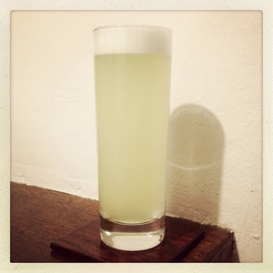 An image of the Ramos Gin Fizz cocktail submitted by Toby that contains London Dry Gin, Cream, Simple Syrup, Lime, Lemon, Orange Flower Water, Egg and Soda Water