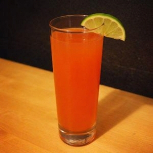 An image of the Sea Breeze cocktail submitted by Toby that contains Vodka, Cranberry Juice, Grapefruit and Lime