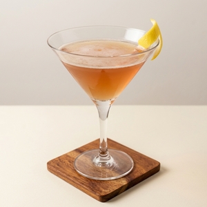 An image of the Sherry Twist cocktail submitted by Toby that contains Orange, Blended Scotch, Cream Sherry and Curaçao Triple Sec