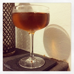 An image of the Singapore Sling cocktail submitted by Toby that contains London Dry Gin, Cherry Brandy, Curaçao Triple Sec, Benedictine DOM, Pineapple Juice, Lime, Grenadine and Angostura Bitters