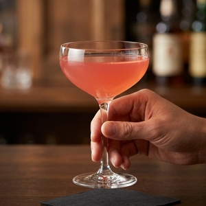 An image of the Sir Francis Drake Special cocktail submitted by Toby that contains London Dry Gin, Rye Whiskey, Curaçao Triple Sec and Green Chartreuse