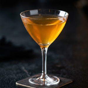An image of the Son of Man cocktail submitted by Toby that contains Apple Brandy, Amaro Montenegro, Galliano L'authentico, Cynar and Boston Bittahs Bitters