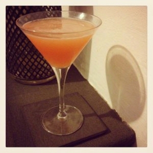 An image of the The Abbey cocktail submitted by Toby that contains London Dry Gin, Cocchi Americano, Orange and Angostura Bitters
