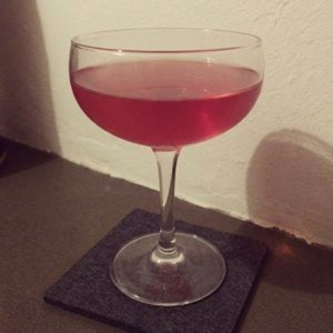 An image of the The Algonquin Cocktail cocktail submitted by Toby that contains Rye Whiskey, Dry Vermouth and Pineapple Juice