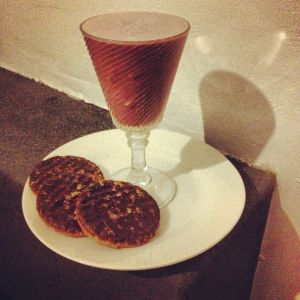 An image of the The Coffee Cocktail cocktail submitted by Toby that contains Cognac, LBV Port, Egg, Caster Sugar and Nutmeg