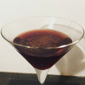 An image of the The Coffee Cocktail cocktail submitted by Toby that contains Cognac, LBV Port, Egg, Simple Syrup and Nutmeg