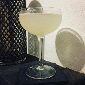 An image of the The Filmograph Cocktail cocktail submitted by Toby that contains Brandy, Lemon, Kola Tonic and Lemon