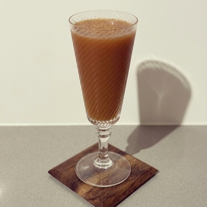 An image of the West India Couperee cocktail submitted by Toby that contains Brandy, Maraschino Liqueur, Vanilla Ice Cream, Soda Water and Nutmeg