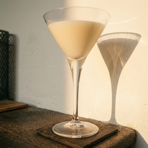 An image of the XYZ cocktail submitted by Toby that contains White Rum, Curaçao Triple Sec and Lemon